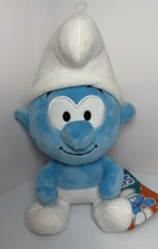 Clumsy Smurf Plush Toy 11 inch tall Soft NWT The Smurfs
