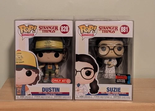 Funko Pop Stranger Things Dustin 828 Target Excl Suzie 881 Convention Excl