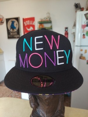 Rocksmith New Money 100% Wool Black Size 7/8 New Era 59Fifty Fitted Hat