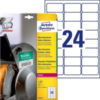 Avery Zweckform Ultra Resistente Folien Etiketten 63,5 X 33,9 Mm 240 Etiketten