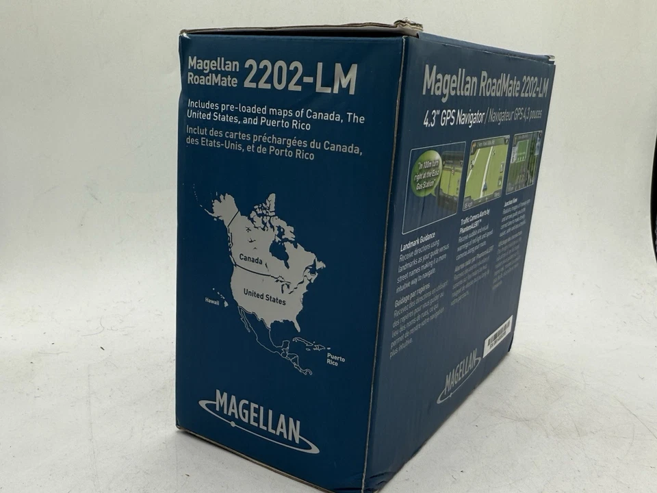 Magellan Roadmate 2202-LM 2202LM 4.3” GPS NAVIGATOR - NEW In Box - Image 2 of 4