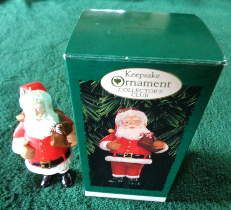 Vintage 1996 Hallmark Keepsake Ornament Collector's Club Santa Claus Ornament