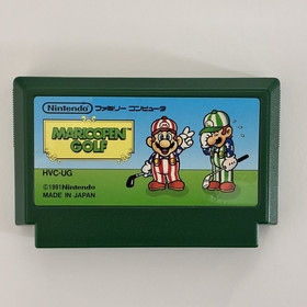 Mario Open Golf Nintendo Famicom NES 1991 CIB Box Manual Japan import