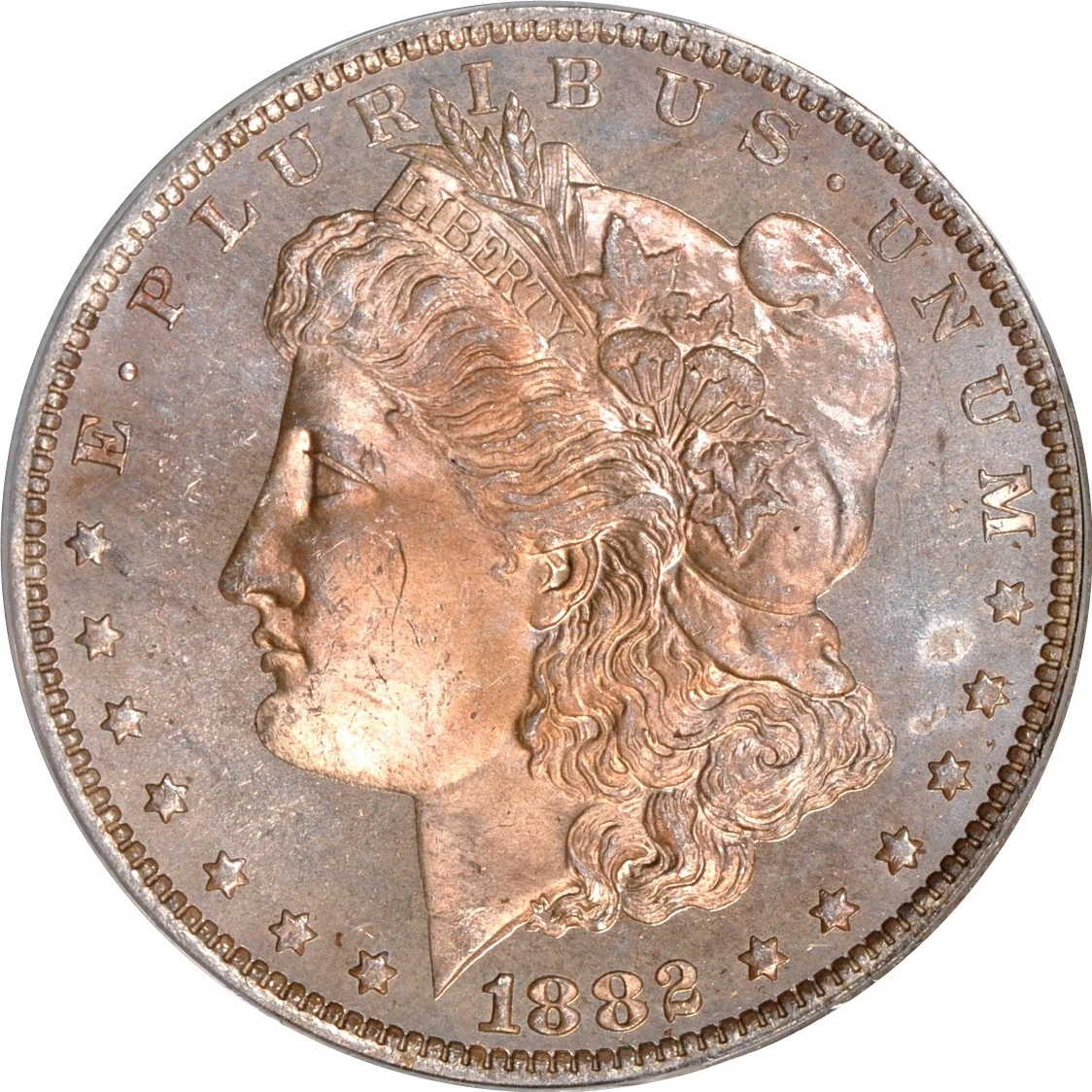 PCGS MS61 1882年 ニューオリンズ製 モルガンダラー PCGS-MS61 アメリカ 1882O モルガンダラー銀貨 ニューオリンズ New