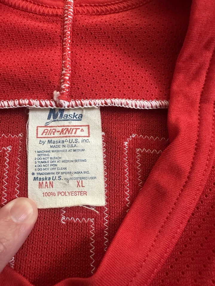 Camiseta deportiva de hockey vintage CCM Detroit Red Wings Sergei Fedorov 91 talla XL Foto 4 de 4