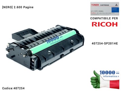 Compatible Toner 407254 [BLACK] RICHO Aficio SP200 SP220SNW SP 201N SP 204SN SP 