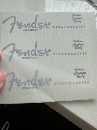1Pcs FENDER STRATOCASTER USA Guitar Headstock Waterslide Transfer Decals Sticker - Picture 2 of 7