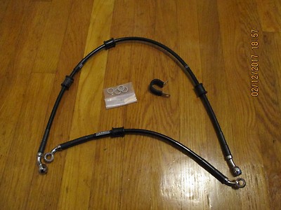 YAMAHA R3 RUSSELL BRAKE CABLES FRONT REAR NICE NEW DOT APPROVED 