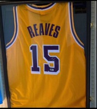 NBA signed jersey framed. Lakers star Austin Reaves. Becket authenticated.