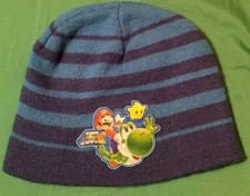 SUPER MARIO KIDS BEANIE HAT MARIO GALAXY 2 BLUE