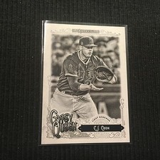 2017 TOPPS GYPSY QUEEN #253 CJ CRON *BLACK & WHITE #46/50*  LOS ANGELES ANGELS