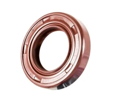 EAI 22x40x7mm FPM/FKM Oil Shaft Rotary Seal w/ Stainless Steel Spring Dbl Lip