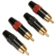 RCA Plug Solder Type 2 Pair