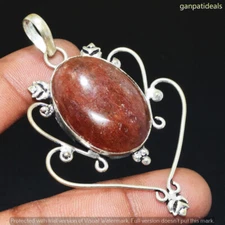 Sunstone Gemstone Ethnic Handmade Pendant Jewelry 3" GP-27172