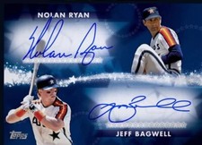 [DIGITAL CARD] TOPPS BUNT 2024 NOLAN RYAN & JEFF BAGWELL DUAL SIG, ASTROS HOF