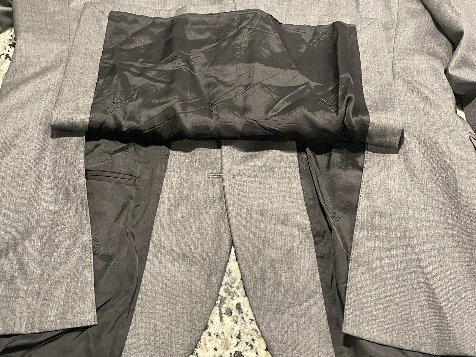 Versace Collection Gray 100% Wool 2-Button Classi… - image 16