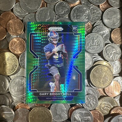     Gary Brightwell 2021 Prizm #400 Green Hyper Prizm #'d /175 GIANTS
