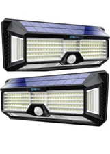 Solar Lights Outdoor Super-Bright 298 LEDs 2500lm - LED Solar Motion Sensor 