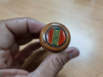 Nissan Datsun Vintage Wood Shift Knob 8.5 x 1.25 inch Old
