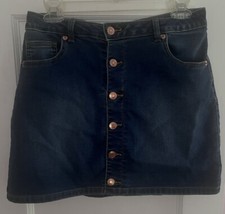 Cat  Jack Girls Denim Button Skirt Size: XL 14/16