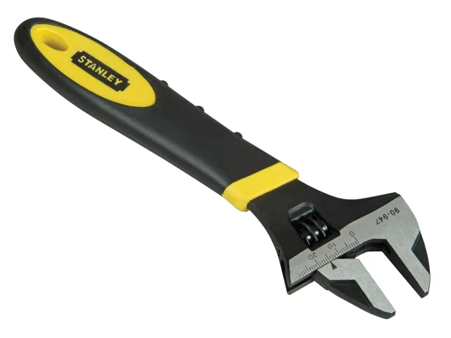 Stanley Max Steel Adjustable Wrench Spanner 150mm / 6in (24mm Jaw Max) STA090947