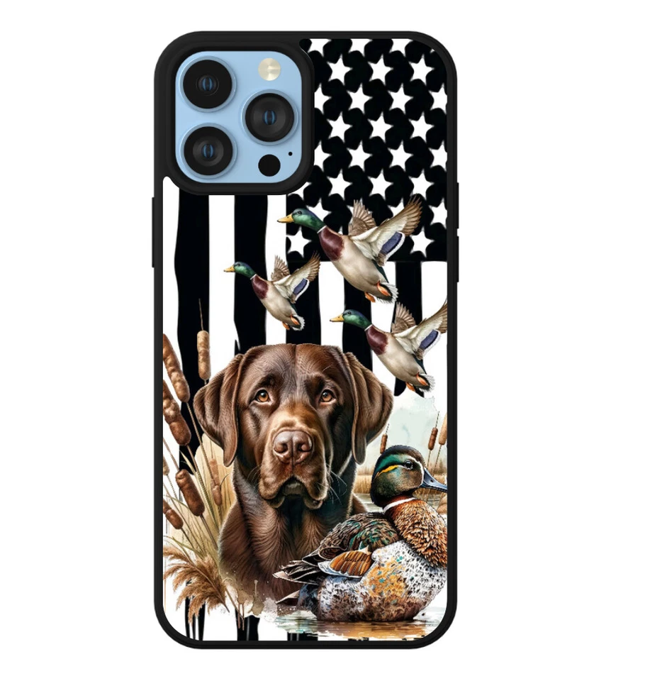 Funda de teléfono con bandera de caza de pato para iPhone niño hombre a prueba de golpes duradera Foto 2 de 4