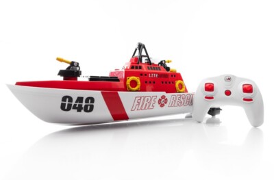 22 Inch Litehawk Fire Rescue R/c Boat 2.4 Ghz Fully Digital Control 5 Chanel NEW