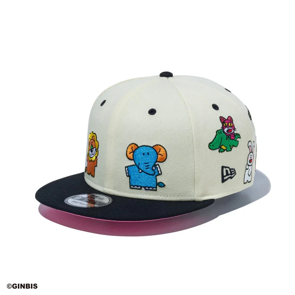 New Era 9FIFTY GINBIS Tabekko Dobutsu All Over Chrome Black Visor 14669159 - Image 4 of 4