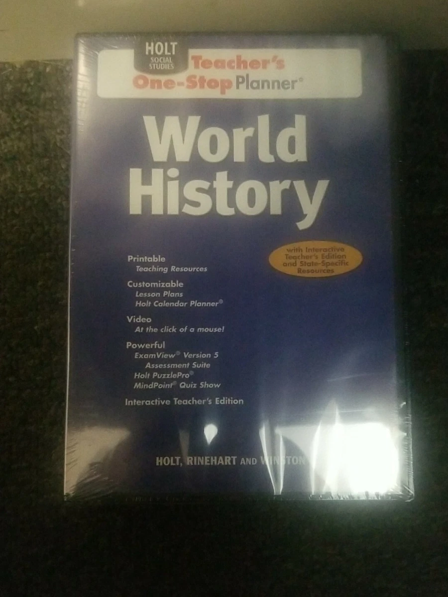 Holt World History Textbook