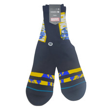 Marvel Stance Socks Iron Man Adult Medium Crew Black Yellow Casual 1 Pair NWT
