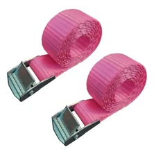 USA 2 Pack 1" x 3ft Cam Buckle Endless Lashing Strap for Motorcycle Bicycle Boat