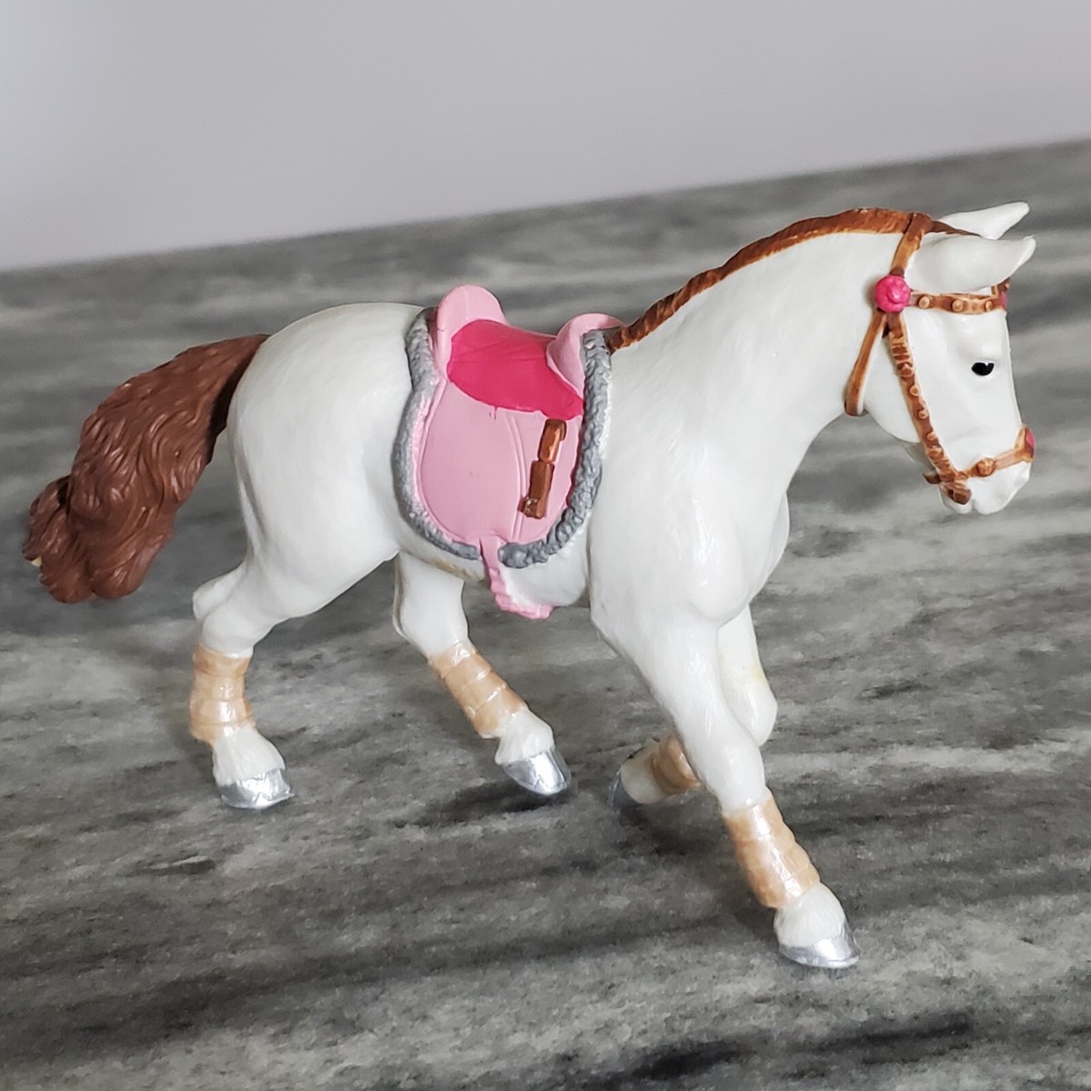 2012 Papo Walking Pony 51526 Equestrian Series - White Horse with