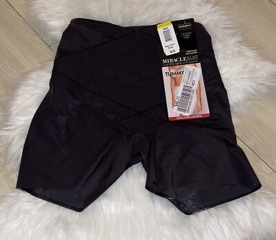 Miraclesuit 2414 Womens Instant Tummy Tuck Extra Firm Bike Short Shapewear M New