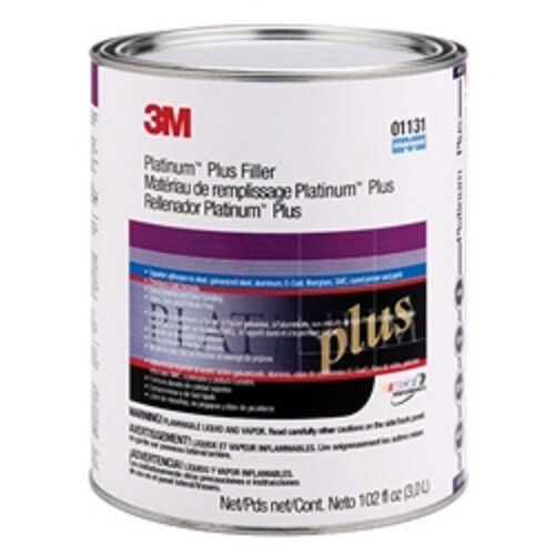 Gallon 3M Platinum Plus Lightweight Body Filler Hardener 01131 - Car Dent Repair