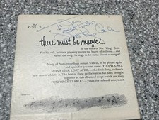 NAT KING COLE Signed UNFORGETTABLE 45RPM Album 