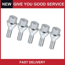 Pack of 5 for Jeep Cherokee 2014-2022 M12x1.25 Wheel Lug Bolts Nuts 6509933AA