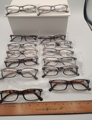 Reading Glasses Tortoise 3X Magnification Reading Crafts 14 total