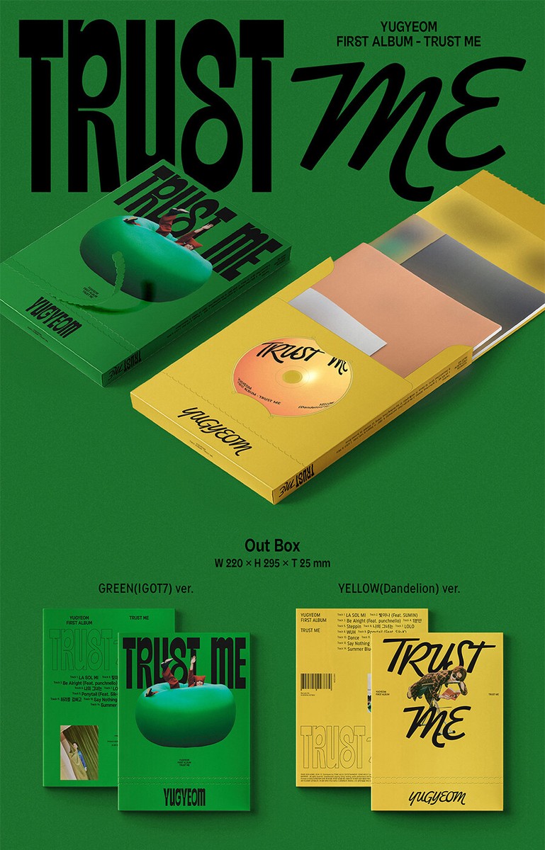 GOT7 YUGYEOM TRUST ME 1st Full Album CD+2 Book+Sticker+2