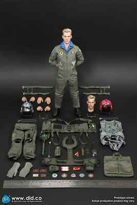 DID1/6 パイロット トムとニック MA80182 IN STOCK New DID MA80182 1/6 US Navy Fighter F-14 Pilot Tom & Nick
