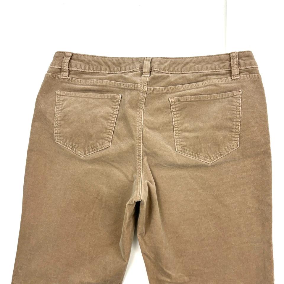 Apt. Pantalones de pana 9 corte moderno Bootcut para mujer talla 16P beige tostado Foto 3 de 3