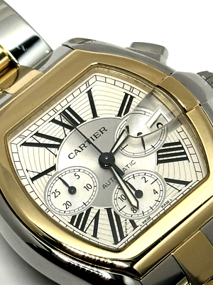 Cartier Roadster XL 2618 W62027Z1 Chronograph Two Tone Automatic