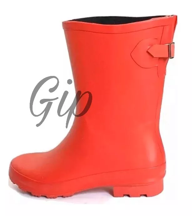 Ladies red cheap rain boots