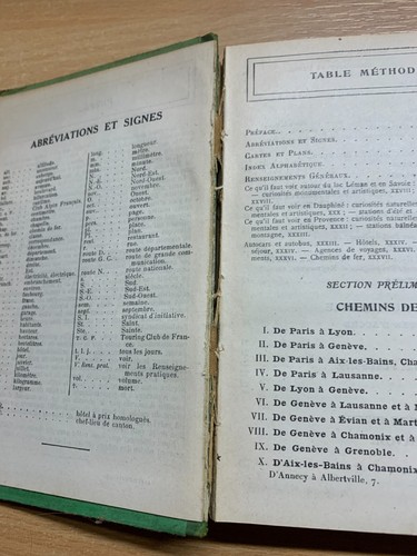 1938 "GUIDES AUTOMOBILES DIAMANT - ALPS" FRENCH BOOK & FOLD OUT MAPS (P3) - Picture 17 of 18