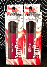 🌺2pk IONI ANGELINA BERRY RED MATTE FINISH DRAMATIC 24H COLOR LIQUID LIPSTICK