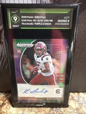 2020 Panini Prizm Draft Picks Rico Dowdle RC Auto 38/199 Grade 9