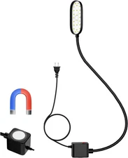 5W Magnetic Work Light, 500 Lumen LED Flexible Gooseneck Lamp with Magnetic Base