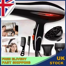 2200W Professional Hair Dryer Nozzle Concentrator Blower Pro UK Plug Heat Salon