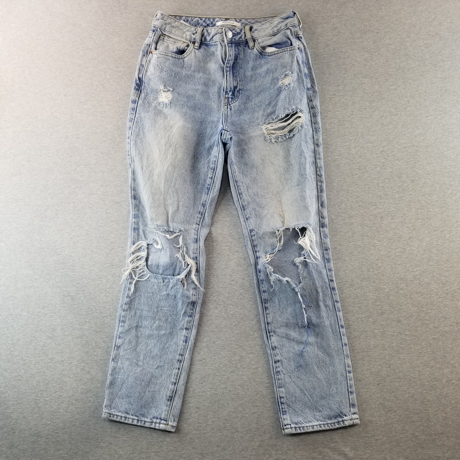 PacSun Jeans Women's Sz 26 Mom Jean Light Wash Indie Distressed
