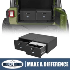 Hooke Road Dual Drawer Storage System for 15-25 Jeep Wrangler JK JL Ford Bronco