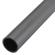 PVC Rigid Round Pipe 28.2mm ID 32mm OD 500mm Light Grey High Impact